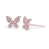 Delicate butterfly motif stud earrings with a refined finish
