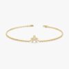 Capital Initial Diamond Bracelet