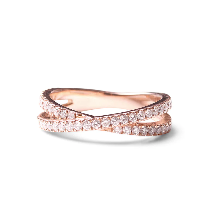Carolina Criss Cross Natuarl Diamond Band