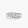 Chunky Diamond Croissant Ring - Image 2