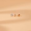 Classic Diamond Halo Studs - Image 4