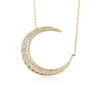 Crescent Moon Diamond Necklace - Image 2