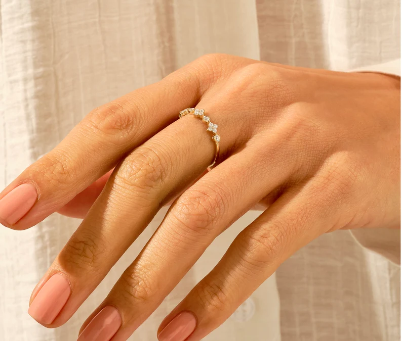 925 Sterling Silver Cross Band Ring