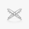 Crossover Diamond Cluster Ring - Image 2