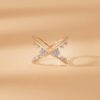 Crossover Diamond Cluster Ring - Image 4