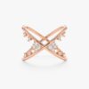 Crossover Diamond Cluster Ring - Image 5