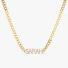Cuban Chain Diamond Name Necklace