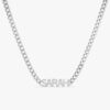 Cuban Chain Diamond Name Necklace - Image 2