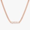 Cuban Chain Diamond Name Necklace - Image 6