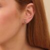 Cuban Chain Dropdown Diamond Studs - Image 4