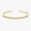 Cuban Link Diamond Station Bracelet