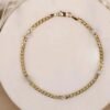 Cuban Link Diamond Station Bracelet - Image 4