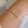 Cuban Link Diamond Station Bracelet - Image 5
