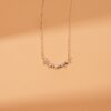 Curved Diamond Bar Necklace - Image 2