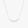 Curved Diamond Bar Necklace - Image 6