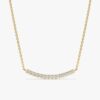 Curved Diamond Bar Necklace - Image 6