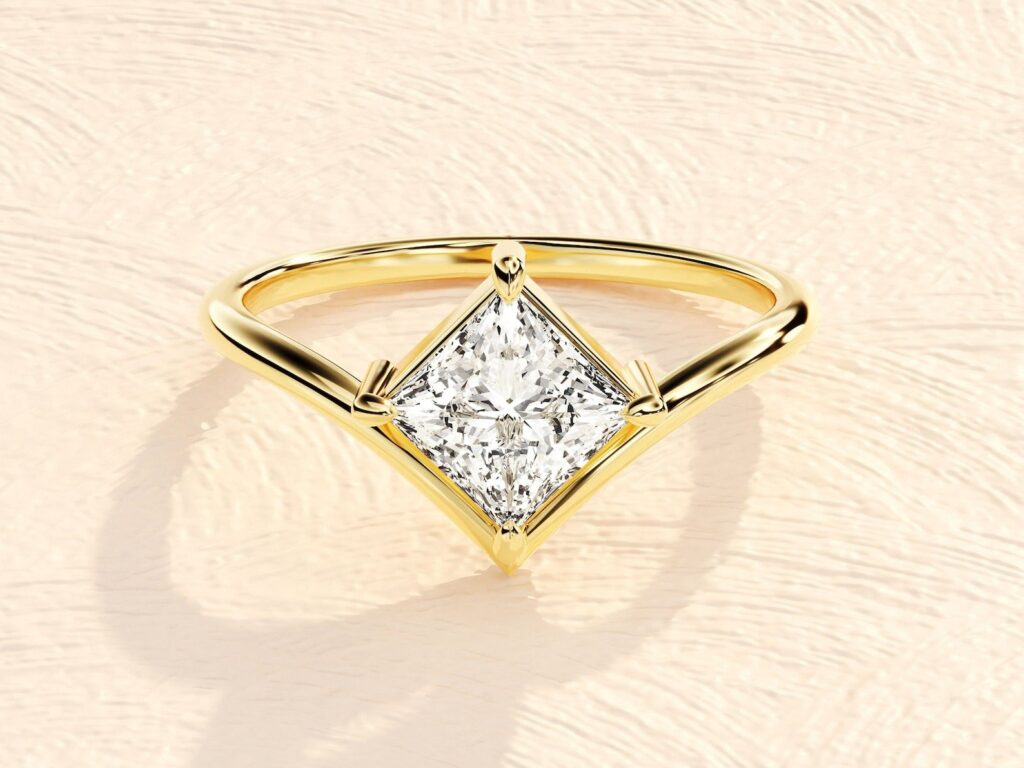 Cushion Cut 4ct Diamond 1ct Engagement Ring