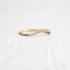 Minimal wish-inspired band in thick gold plated sterling silver