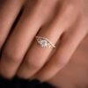 Elegant wish stacking band with a clean, minimal profile