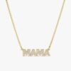 Dainty Block Letter Diamond Name Necklace - Image 4