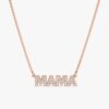 Dainty Block Letter Diamond Name Necklace - Image 5