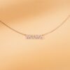 Dainty Block Letter Diamond Name Necklace - Image 6