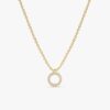 Dainty Circle Of Life Diamond Necklace