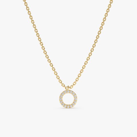 Dainty Circle Of Life Diamond Necklace