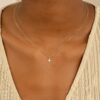 Dainty Diamond Airplane Necklace - Image 3