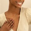 Dainty Diamond Airplane Necklace - Image 5