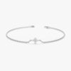 Dainty Diamond Clover Bracelet - Image 2