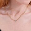 Dainty Diamond Heart Cuban Chain - Image 3