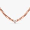Dainty Diamond Heart Cuban Chain - Image 5