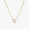 Dainty Diamond Initial Necklace
