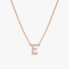 Dainty Diamond Initial Necklace - Image 3