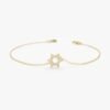 Dainty Diamond Star of David Bracelet