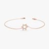 Dainty Diamond Star of David Bracelet - Image 4