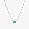 Dainty Emerald Necklace - Image 2