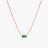 Dainty Emerald Necklace - Image 5