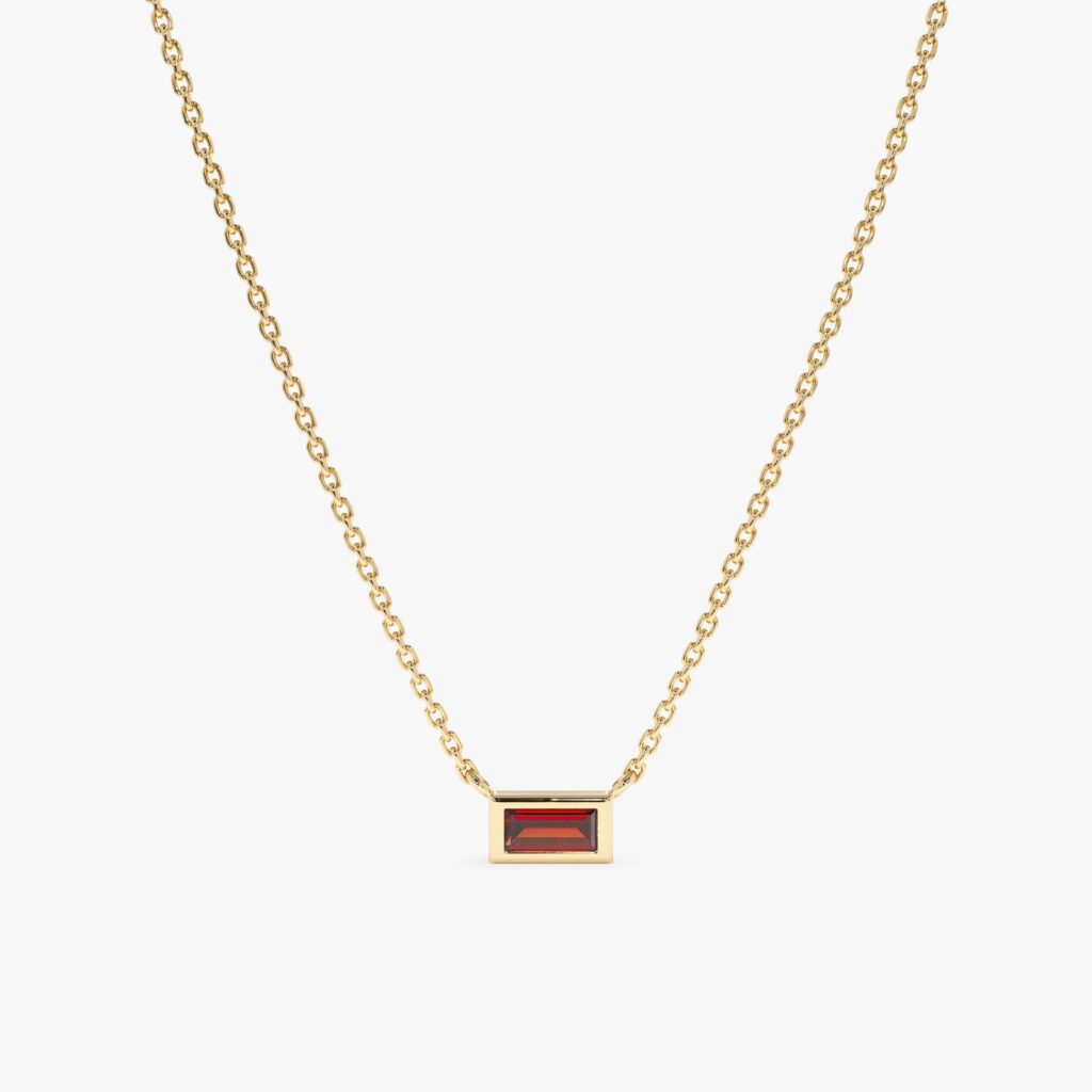 Dainty Garnet Necklace