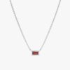 Dainty Garnet Necklace - Image 2