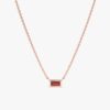 Dainty Garnet Necklace - Image 5