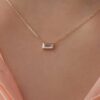 Dainty Moonstone Necklace - Image 4