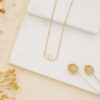 Dainty Solitaire Diamond Eye Necklace - Image 5