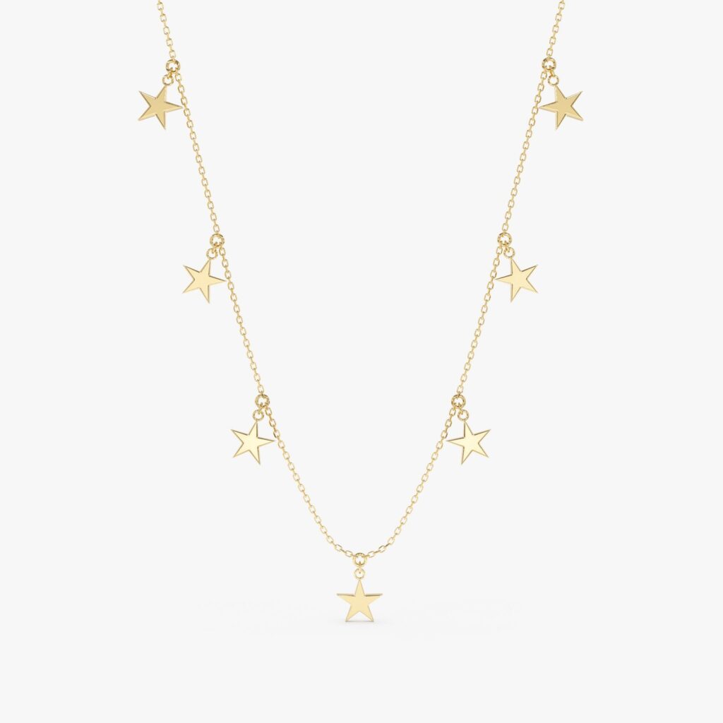 Dainty Star Drop Necklace