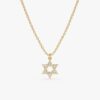 Dainty Star of David Charm Necklace