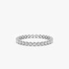 Diamond eternity ring featuring a continuous row of premium CZ stones