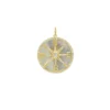 Diamond And Mother Of Pearl Compass Charm