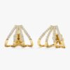 Diamond Arrow Cage Huggies