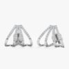 Diamond Arrow Cage Huggies - Image 2
